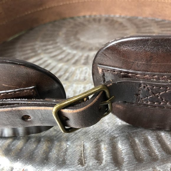 VINCE. 2.5-Inch Belt, Premium Saddle Leather, Dark Brown, Fits Sz 30 to 32